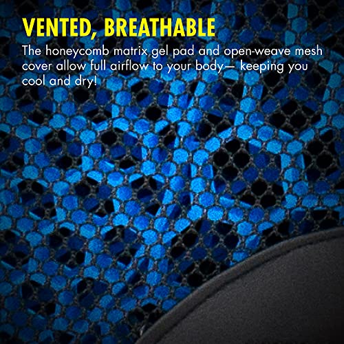 HEALTHMATE IN9115 Comfy Gel Coccyx Cushion Gel Seat Cushion for Long Sitting for Back, Sciatica and Tailbone Pain Relief, for Office Chair, Car, Wheelchair, Long Trips - size: Wedge