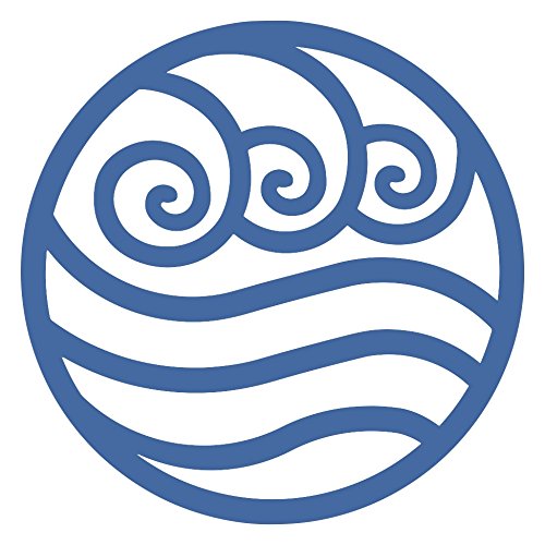 Screen Door Magnets Double Sided – Keep People, Kids, and Dogs from Running into The Screen Door - Robbins Aria Blue Water - color: Blue Water Symbol