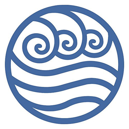 Screen Door Magnets Double Sided – Keep People, Kids, and Dogs from Running into The Screen Door - Robbins Aria Blue Water - color: Blue Water Symbol