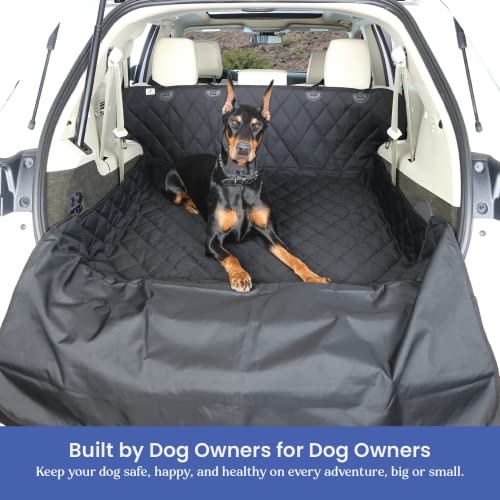 4Knines SUV Cargo Liner for Dogs – Dog Trunk Cover – Heavy-Duty, Waterproof Pet Seat Protector – Durable Cargo Liners for Dogs – USA-Based Company - Small (Black) - color: Black, size: Small