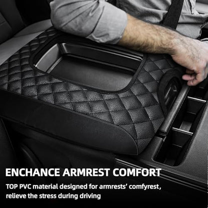 Center Console Cover Compatible with Chevy Silverado 2014 2015 2016 2017 2018 with 40/20/40 Jump Seat Console, Car Armrest Protective Cover, Car Accessories (ONLY for Split Bench Jump Seat) - size: 2014-2018 Silverado Sierra Jump Seat Console