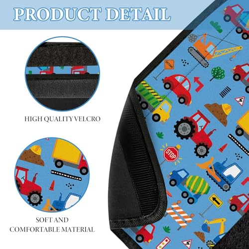 2 Pcs Seat Belt Cover for Kids, Soft Car Seat Strap Pads for Children, Trucks and Vehicles Cars Seat Belt Cushion Pads for Boys and Girls Babies Adults - color: Vehicle