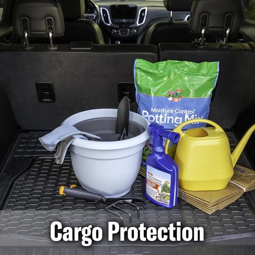 Armor All Heavy-Duty Cargo Mat, Universal Fit Mat for Cars, Trucks, SUVs — Black - color: Black, style: Cargo Mat