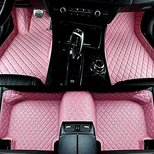 Custom All-Weather Protection Luxury Leather Floor Mats for Cars SUVs Trucks According Anti-Slip Leather Floor mats ﻿ (12,Pink) - color: 12,Pink