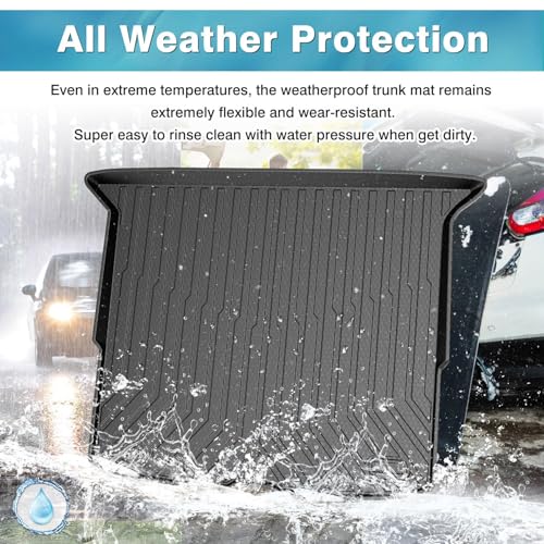 Mixsuper Cargo Liner Custom Fit for 2019-2025 Honda Passport All Weather Trunk Liner Anti-Slip Rear Cargo Mat Black