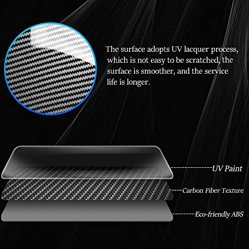 for CRV 2017-2022 Gear Shift Knob Cover Trim Sticker ABS Carbon Fiber Grain Fit for Honda CRV CR-V LX EX EX-L 2017 2018 2019 2020 2021 2022 Automotive - color: Gear Shift Knob Cover
