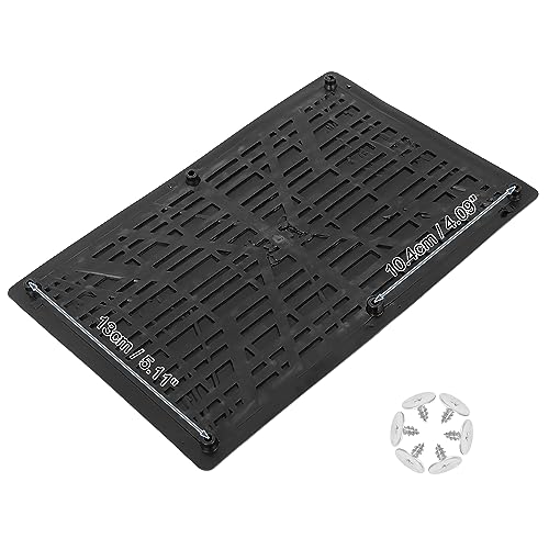 X AUTOHAUX Universal Car Vehicles Trucks Floor Carpet Mat Patch Heel Scuff Plate Foot Rest Pedal Pad