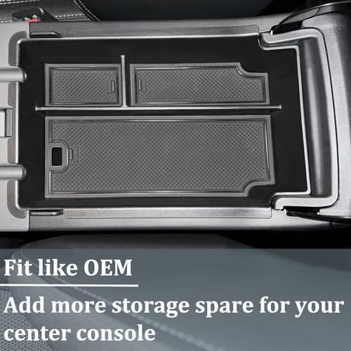 Center Console Organizer Tray Compatible with 2024 2025 2026 Subaru Impreza and Subaru Crosstrek Accessories ABS Material Insert Armrest Storage Box
