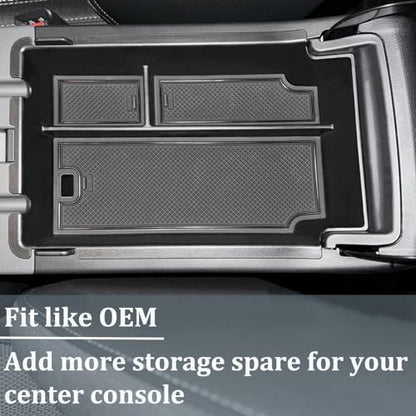 Center Console Organizer Tray Compatible with 2024 2025 2026 Subaru Impreza and Subaru Crosstrek Accessories ABS Material Insert Armrest Storage Box