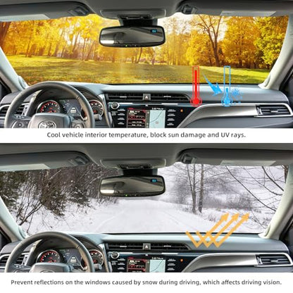 Dashboard Dash Cover Mat for Toyota Camry 2018 2019 2020 2021 2022 2023 (with HUD Models) Polyester Custom Fit Toyota Camry Accessories Dash Cover Red Trim (Camry 2018-2023, Black-Red, HUD) - size: Toyota Camry 2018-2023 HUD
