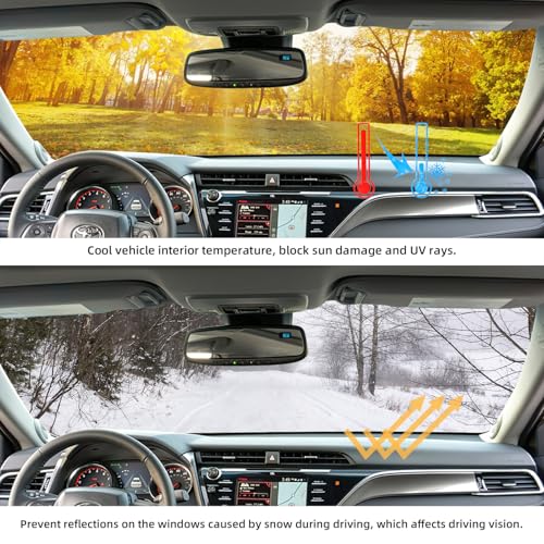 Dashboard Flannel Dash Cover Mat for Toyota Camry with HUD 2018 2019 2020 2021 2022 2023 Flannel Custom Fit Toyota Camry Series Dash Cover Black Trim (Camry 2018-2023, Black) - size: Toyota Camry Flannel 2018-2023 Red Border