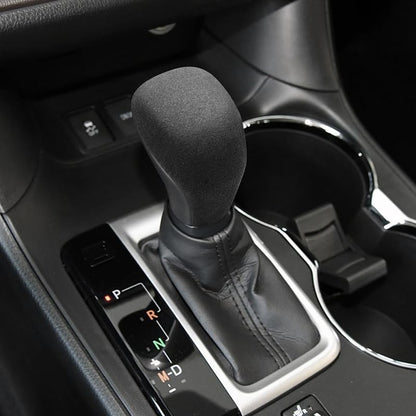 for Toyota Highlander Land Cruiser Prado Car Gear Shift Knob Cover Suede Protective Decoration Vehicle Auto Modified Accessories (Lacquered)