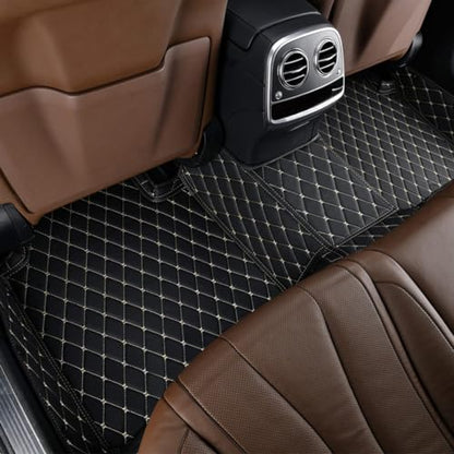 Customize Floor mats for car fit 99% Sedans SUV Sports,Custom Automotive Floor mat Fit Truck, All Weather Men Women Car Protection Pads Non-Slip auto Floor Liners (Black), RH2206UPR