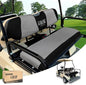 10L0L Golf Cart Seat Covers, Super Comfort Cooler Than Vinyl Seat Cover, Front and Rear Seat Cover for Yamaha EZGO Club Car, No Drilling Breathable Mesh Bench Seat Blanket, Machine Washable - color: Dark Gray + Black, style: Rear Seat - Universal for Yama