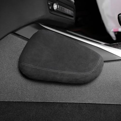 BETTERHUMZ Car Leg Pad Cushion for Alcantara Compatible with BMW 1 2 3 4 5 6 7 Series X1 X2 X3 X4 X5 X6 X7 Center Console Armrest Cushion Accessories (Driver Side) - style: Driver Side