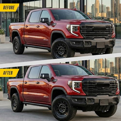 Gloss Black Door Handle Covers for 2019-2026 Chevrolet -( Silverado, Tahoe, Suburban, Colorado, EV ) & 2019-2026 GMC -( Sierra, Yukon, Canyon, Hummer EV ) | Easy No Tools Install | US Patented