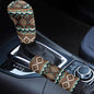 Bulopur Car Shifter Gear Hand Brake Trim Cover Set for Most Cars Van SUV Sedan Truck Auto Accessories - color: Aztec Navajo Ethnic