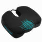 Velvet Seat Cushion Pillow for Office Chair - Memory Foam Pad for Tailbone, Sciatica, Lower Back Pain Relief, Ergonomic and Non-Slip, Machine Washable Cover (Velvet, Black) - color: Velvet (Black)