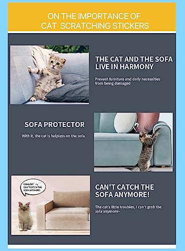 Cat Scratch Furniture Protector: Cat Anti Scratch Tape - Door Protector from Dog Scratching - Clear Training Self Adhesive Tape for Carpet, Sofa, Couch, Door(Transparent, 11.8" x 9.8FT) - size: 11.8" x 9.8FT