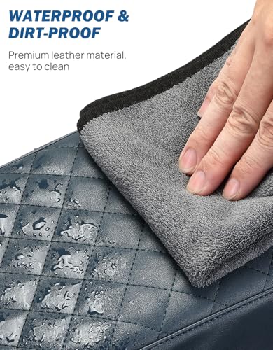 JOYTUTUS Center Console Cover Compatible with Ford Maverick 2022-2025 2026 Leather Armrest Cover Center Console Cushion Maverick Accessories, Dark Blue - color: Dark Blue