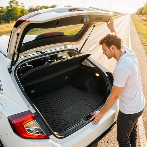 YITAMOTOR Floor Mats Fit for 2024 2025 2026 Chevrolet Trax ACTIV/LS/LT/RS, TPE All Weather Custom Fit Floor Liners & Cargo Mat for Chevy Trax Accessories, Automotive 1st & 2nd Row Car Mats Set, Black - style: 24-26 Chevy Trax Full Set
