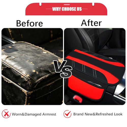 10PCS Car Interior Accessories Sets,Steering Wheel Cover, Seat Belt Cover Pads, Center Console Cover,Cup Holder Coasters,Air Vent Decorative Clip(Red) - color: Red