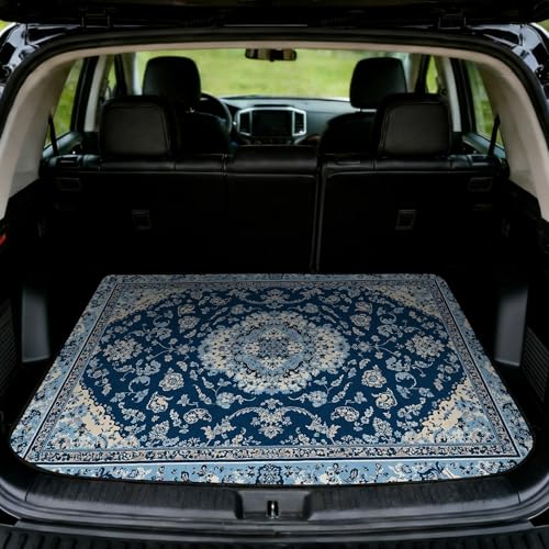 Car Trunk Mat - Universal Size 29" x 39", Bohemian Style Cargo Liner, Car Accessory for SUVs/Sedan/Wagons, Durable Protective Mat, Trunk Liner for Families/Travel Enthusiasts - style: Bohemian style-9