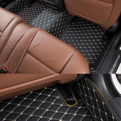 Personalized Floor Mats, Full Coverage Luxury Mats, Anti-Slip, Custom Fit for 99% of Sedans, Trucks, SUVs (Black Stripe) - color: Black Stripe