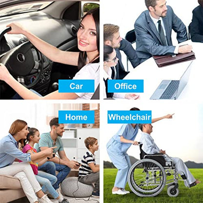 Gel Seat Cushion, Chair Cushions with Non-Slip Cover, Breathable Honeycomb Car Seat Cushion for Pressure Relief Back Pain, Home Wheelchair Office Chair Cushion (16x14x1.6 inch)