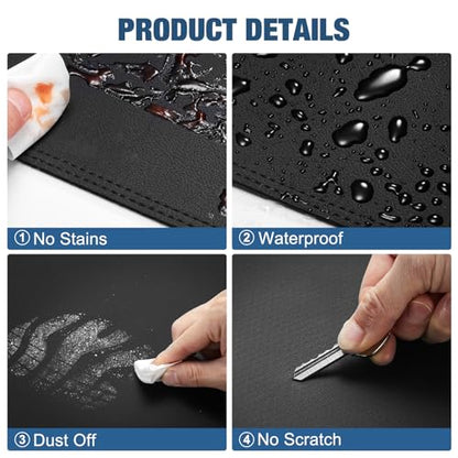 Leather Dashboard Dash Cover Mat Carpet PU Compatible with 2011 2012 2013 2014 Hyundai Sonata - style: 11-14 Hyundai Sonata