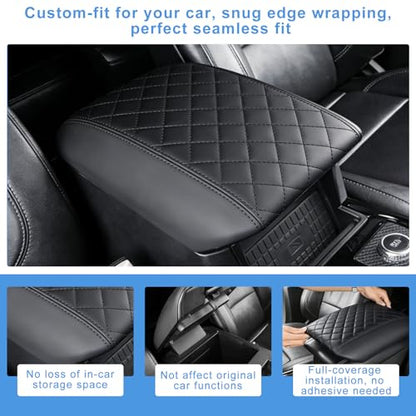 for 2020-2024 2025 2026 Ford Explorer Center Console Cover for 2020-2026 Ford Explorer XLT/Limited/ST/ST-Line/Timberline/Tremor/Platinum/King Ranch Accessories, Middle Console Armrest Cover - style: Style B