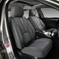 2007-2025 Car Seat Cover for Nissan Sentra, Gray Car Seat Covers, Premium Leather, 5 Seats Full Set, with Lumbar Support, Anti-Slip, Protect and Upgrade Seats - color: Luxury_Gray