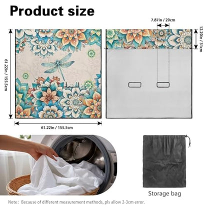 Boho Mandala Dragonfly Print Rear Bench Towel Seat Covers, Waterproof Auto Back Seat Cover Automotive Backseat Protector, Bench Cover for Cars for Kids Dogs - color: Boho Mandala Dragonfly