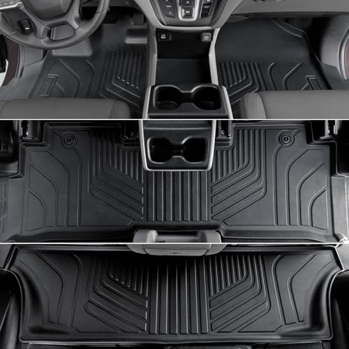 Floor Mats for Honda Odyssey 2018-2026, All Weather Floor Mats Trunk Cargo Liner and Door Sill Guards Accessories, Full Coverage Set - style: For Honda Odyssey | 2018-2026