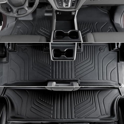 Floor Mats for Honda Odyssey 2018-2026, All Weather Floor Mats Trunk Cargo Liner and Door Sill Guards Accessories, Full Coverage Set - style: For Honda Odyssey | 2018-2026