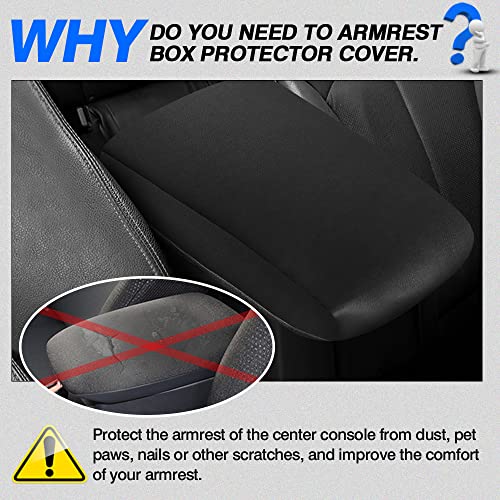 Autorder Center Console Armrest Cover for Toyota 4Runner 2010-2022 2023 2024 Accessories Armrest Pad Anti-Scratch Middle Console Pad Leather Center Console Protector - size: 10-24 4Runner