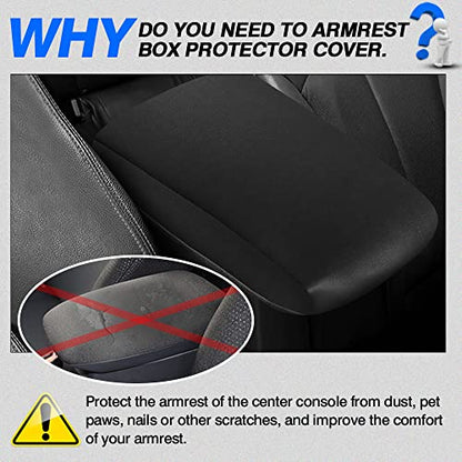 Autorder Center Console Armrest Cover for Toyota 4Runner 2010-2022 2023 2024 Accessories Armrest Pad Anti-Scratch Middle Console Pad Leather Center Console Protector - size: 10-24 4Runner