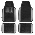 FH Group Automotive Floor Mats – Universal Fit Premium Carpet Car Mats with Driver Heel Pad, Full Set for Cars, SUVs & Trucks - Gray - color: Gray