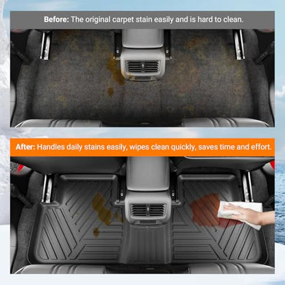 powoq Floor Mats Compatible with 2023-2026 Honda HRV Trunk Mat Cargo Liner Floor Liner Backrest Mat TPE Replacement for 2023-2026 Honda HRV Accessories (Trunk Mat+Backrest Mats+Floor mats) - size: Compatible with Honda HRV | 2023-2026