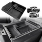 Muslogy Center Console Organizer Compatible with 2020-2025 2026 Chevy Silverado/GMC Sierra 1500 2500HD 3500HD Accessories Storage Insert Box Console Armrest Divider(Jump Seat ONLY) - Upper Organizer