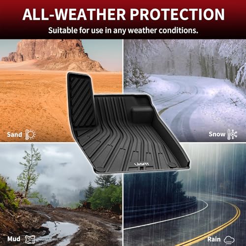 LASFIT Floor Mats & Cargo Mats for Volkswagen ID.4 2021-2026, All Weather TPE Custom Fit Floor Liners for VW ID.4 1st & 2nd Row Car Mats & Trunk Mats, Black - size: 2)2021-2026|For VW ID.4|Floor & Cargo
