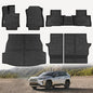 KARPAL Floor Mats Fit for Toyota RAV4 2019-2024 2025 (Include Hybrid), Custom Fit All Weather TPE Floor Liners, 1st & 2nd Row & Cargo Liner & Backrest Mat, RAV4 Accessories - style: 2019-2025 | For Toyota Rav4 | 1st & 2nd Row & Cargo & Backrest Mat