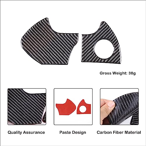 Car Engine Start Stop Decoration Frame Stickers Fit for Toyot@a Tundra/Sequoia 2022-2024 Real Carbon Fiber Center Console Key Ignition Starter Button Knob Panel Protect Cover Trim Sticker Accessories - size: Engine Start Stop Trim Frame Sticker
