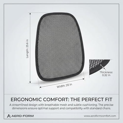 acdiac Summer Cool 3D Air Mesh Breathable Vented Car Seat Cushion Pad,Universal Auto Back Cooling Ventilated Seat Cover for Car SUV Truck Van Pickup for Driving Seat(Black, 1 Pack Back Cushion) - size: 1 pack back cushion