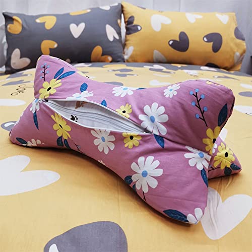 Neck & Cervical Pillows Dog Bone Shaped Travel Neck Pillows With Washable Removable Cover For Car Bus Truck Driving Comfort Head Rest Support Bone Pillows For Neck Chiropractic Pillow ( Size : F ) - size: F