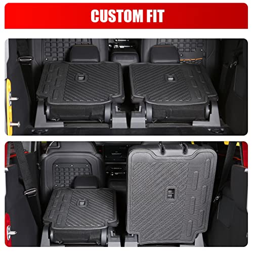 Mabett Back Seat Cover Backrest Protector for Ford Bronco Accessories 2026 2021-2025 2-Door Rear Seat Mats Dog Seat Liner
