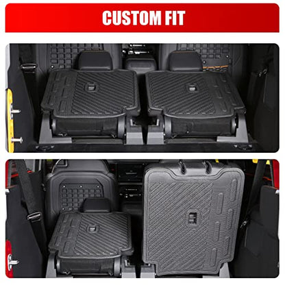 Mabett Back Seat Cover Backrest Protector for Ford Bronco Accessories 2026 2021-2025 2-Door Rear Seat Mats Dog Seat Liner