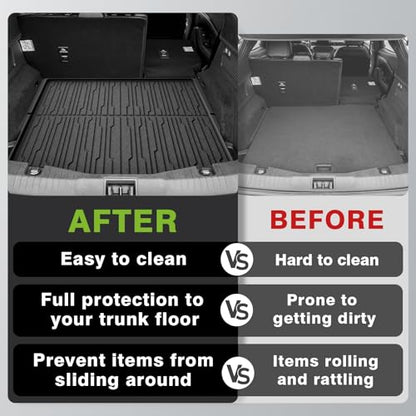Vehicle Mat Cargo Liner Trunk Compatible with Mach-E 2026 2025 2024 2023 2022 2021Accessories All Weather Protection Heavy Duty Waterproof Easy to Clean Cargo Mat(Upgraded Trunk Liner)