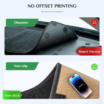 Dash Cover, Anti-Glare, Sun Protection, Dustproof, UV-Proof, Dashboard Covers, Interior Car Accessorie Fit for 2018-2024 to-yota Camry (Not Fit w/HUD Models), Black