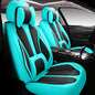 INZU Cute Rabbit Comfortable Leather Auto Car Seat Covers Front & Rear Seat Protector Fit Sedan SUV 5 Seats Full Set Universal Fit (Black & Green) - color: Black & Green